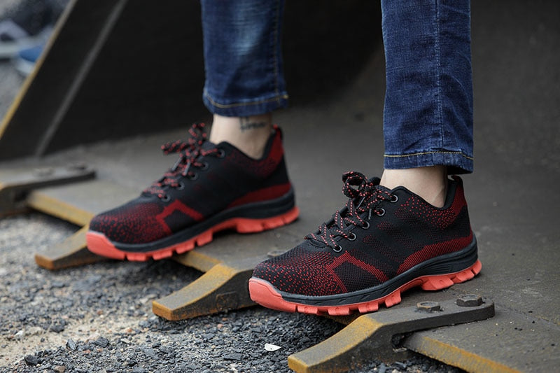 Mens Breathable Steel Toe Cap Safety Shoes